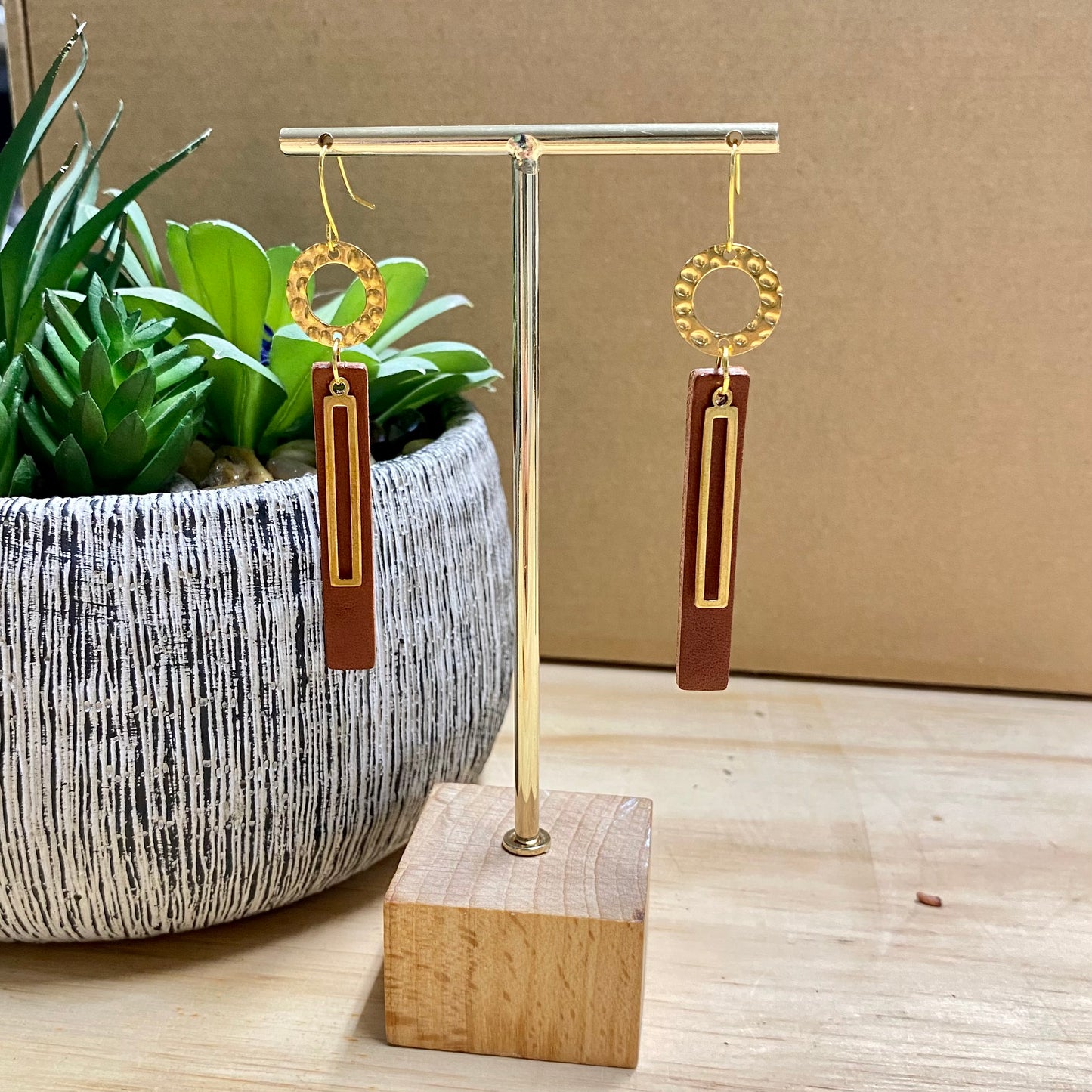 Rectangle Dangle Earring