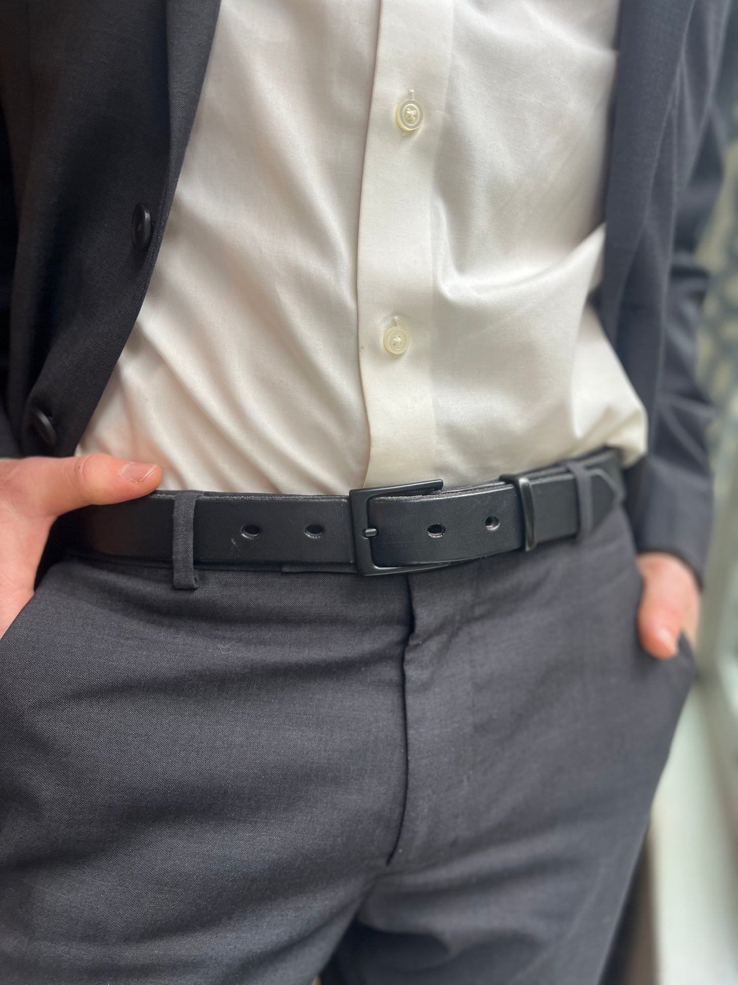 Gregorian Dress Belt - black on black