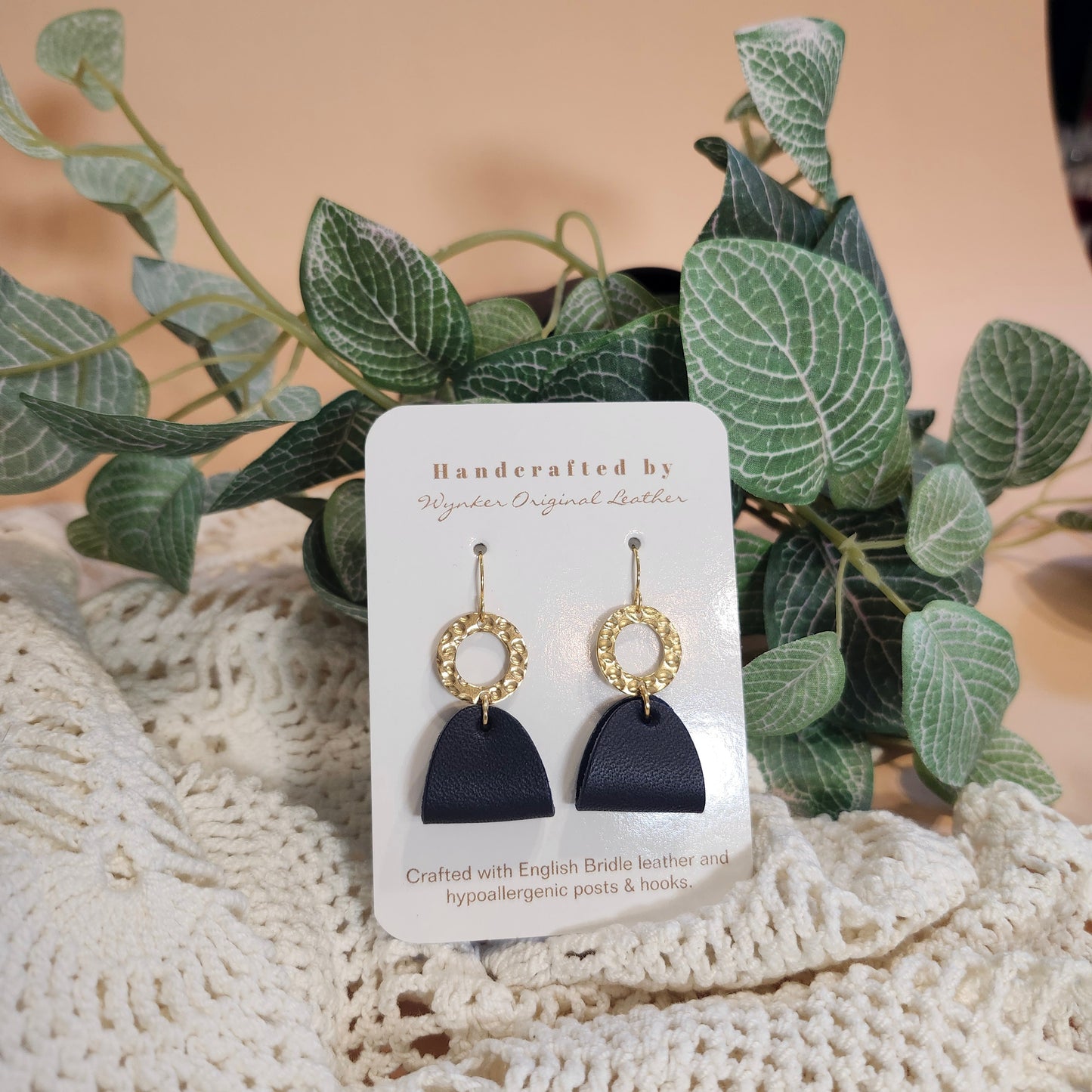 Half Oval Dangle Earring