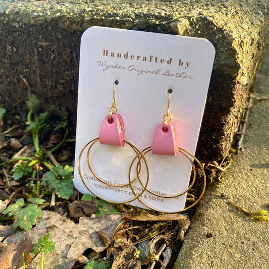 Double Hooped Earring - PINK