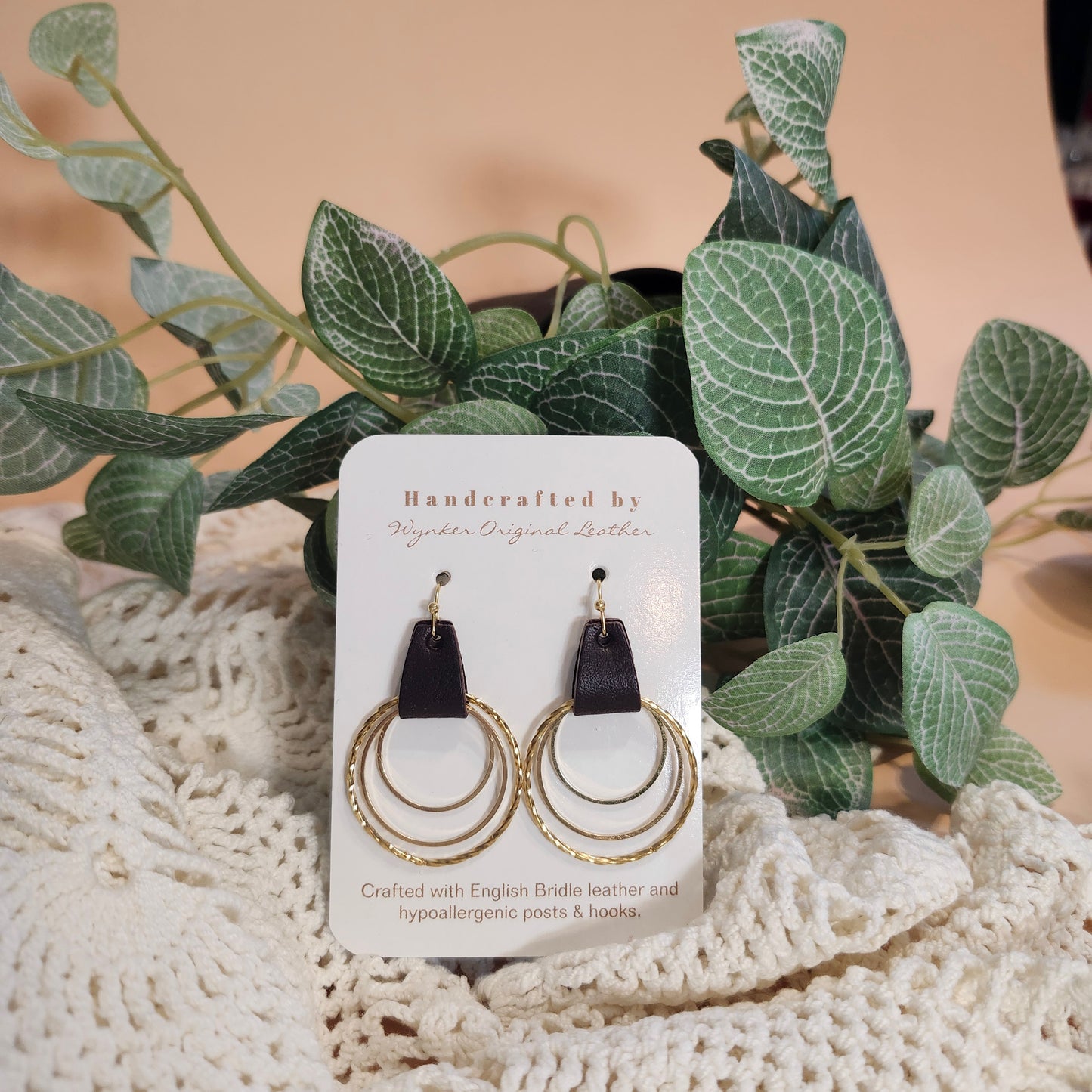 Triple Hooped Earring with Spiral design