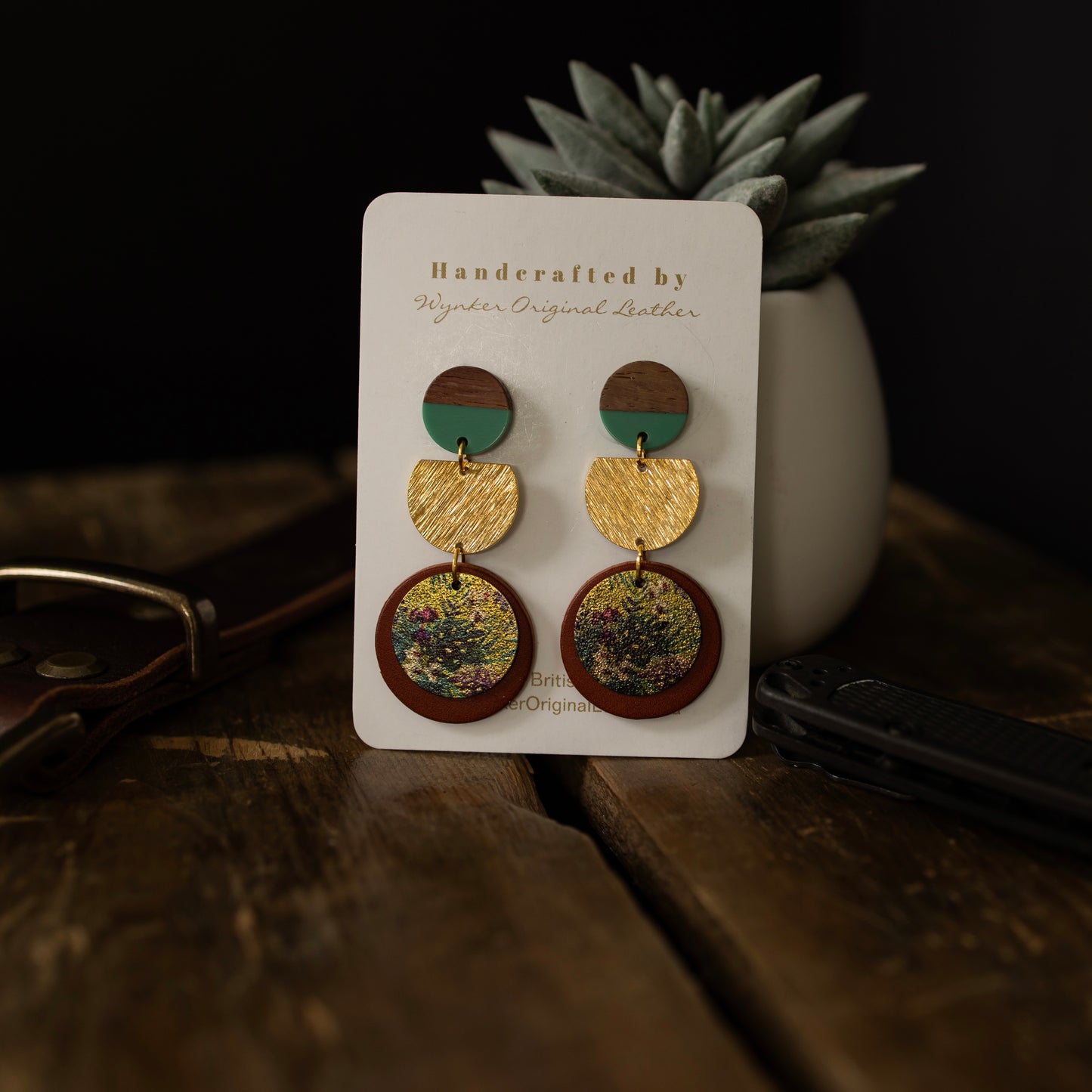 Pendant Earring - Jungle Floral