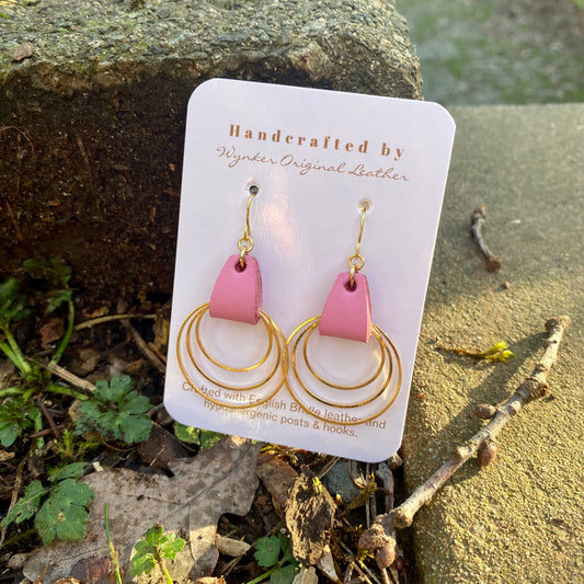 Triple Hooped Earring - PINK