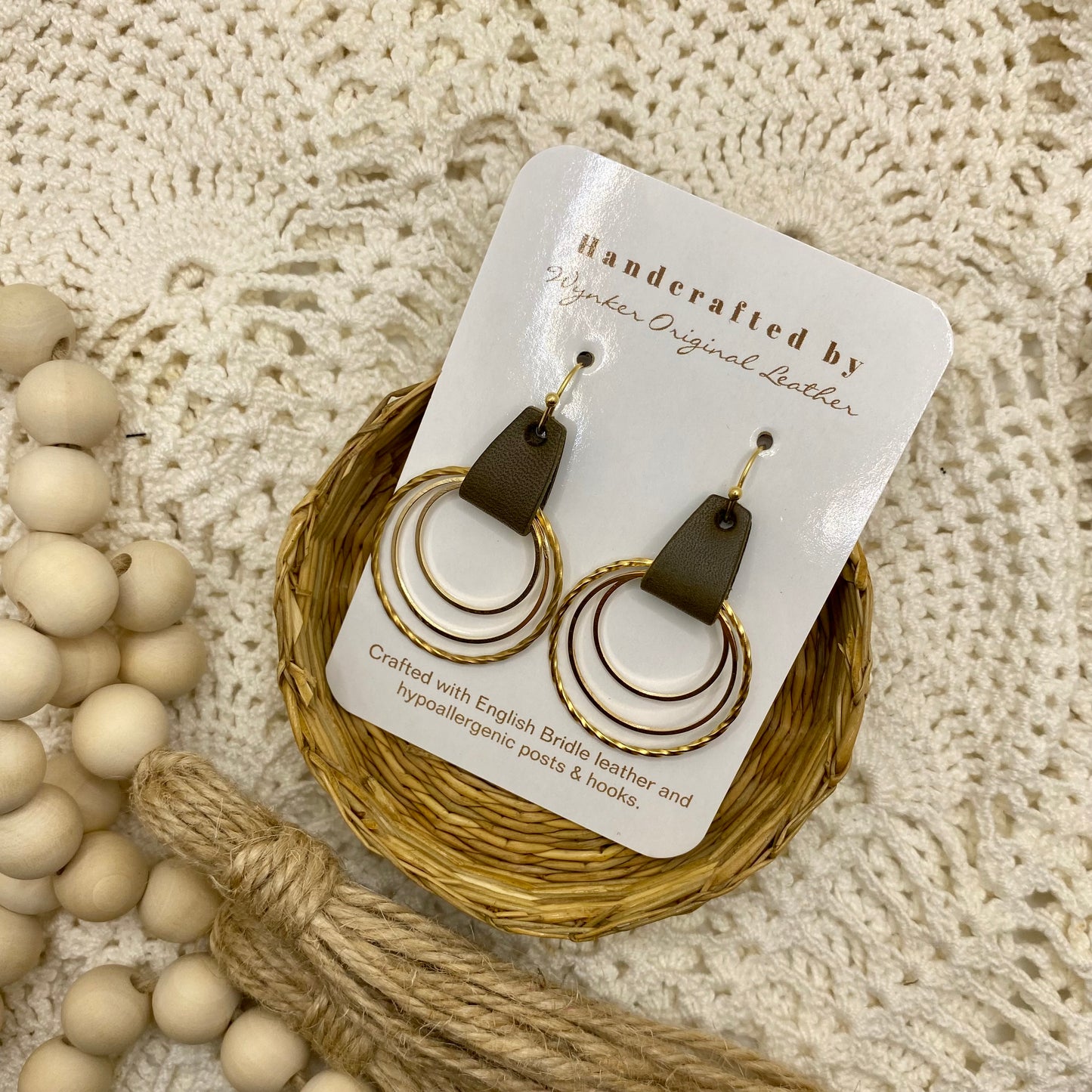 Triple Hooped Earring with Spiral design