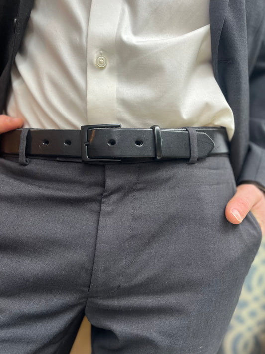 Gregorian Dress Belt - black on black