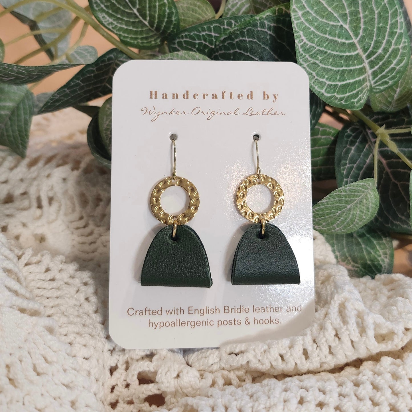 Half Oval Dangle Earring