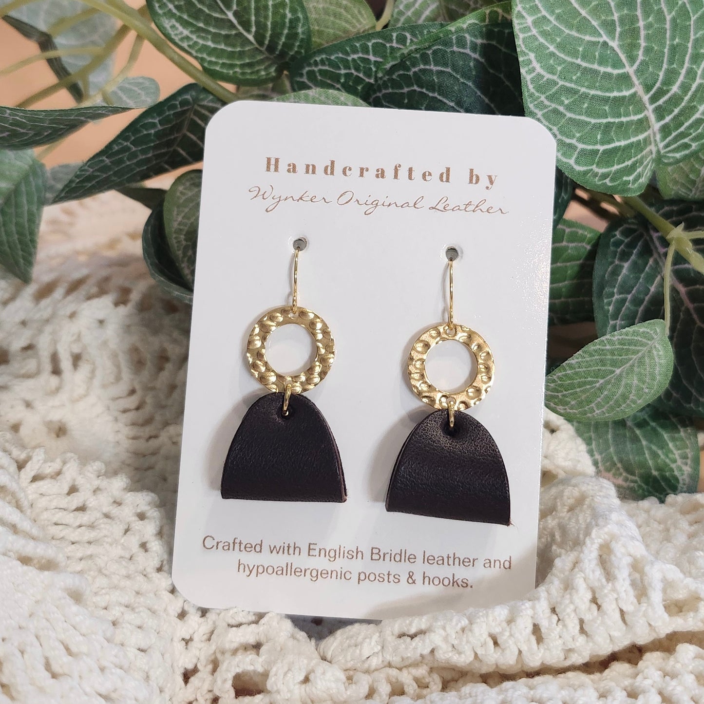 Half Oval Dangle Earring