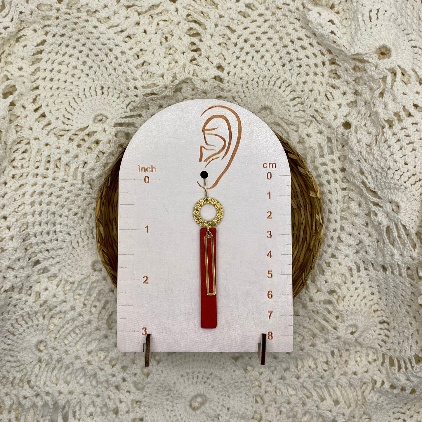 Rectangle Dangle Earring