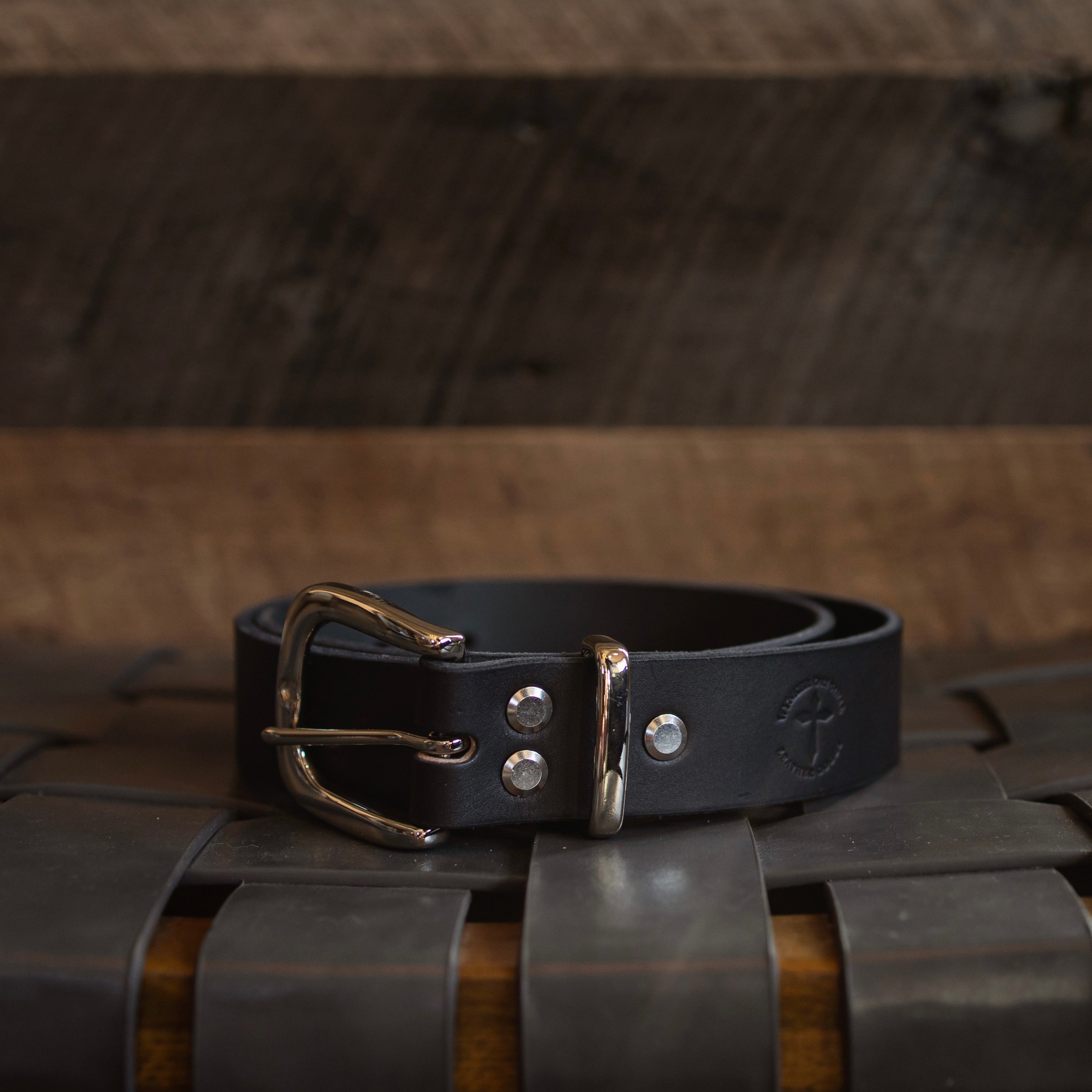 【新品】CLANE LEATHER BELT BLACK Calf Leather Classic Belt | Reigning Champ